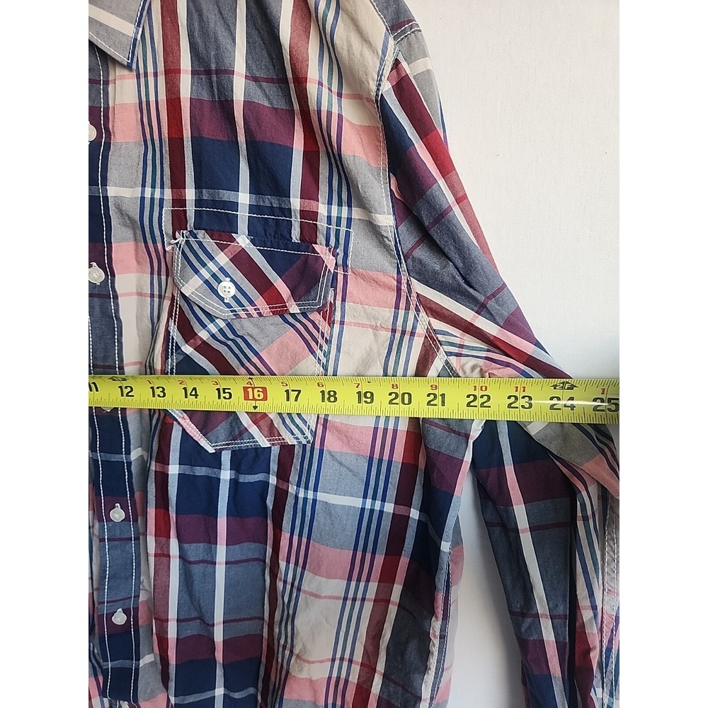 American Rag Long Sleeve Plaid Flannel Button Up Men's Cotton Shirt Size XL - Picture 8 of 9